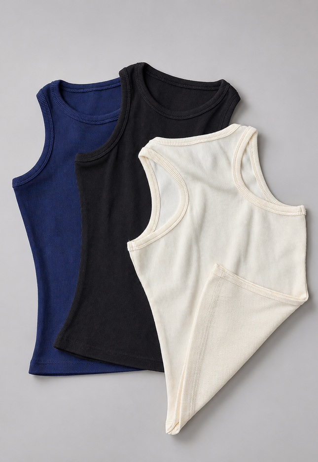 Ribbed Crew Neck Top 2.0