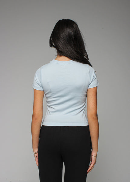 Ribbed Fitted Half Sleeve Top