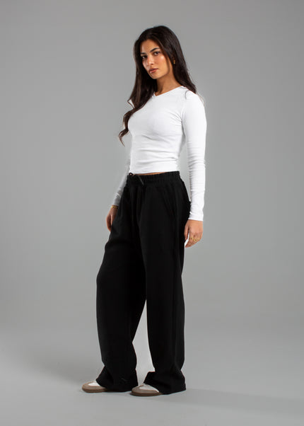 V-Neck Long Sleeve Rib