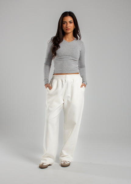 V-Neck Long Sleeve Rib