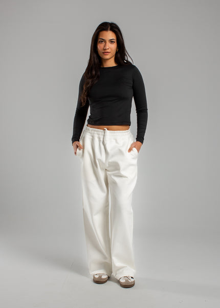 Crew Neck Long Sleeve Rib