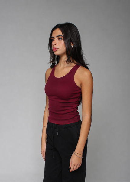 Ribbed Thick Strap Basic Top